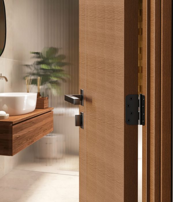 3.5" Black Door Hinges Door Hinges, 1/4 Square Hinges - Image 2