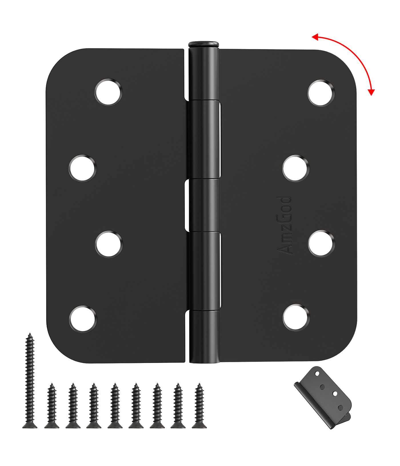 3.5″ Black Door Hinges Door Hinges, 1/4 Square Hinges