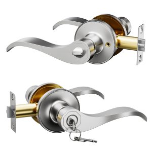 4" Brushed Nicke Hinges, Square " Radius Door Hinges